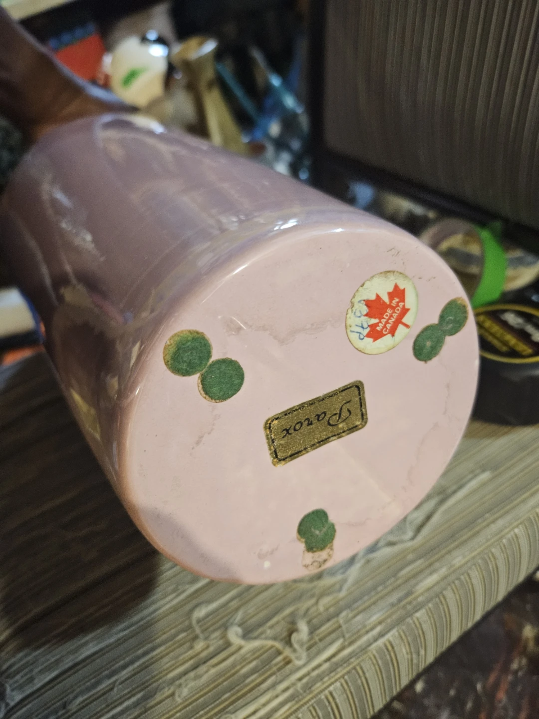 Parox Pink Ceramic Vase Made in Canada - photo 5