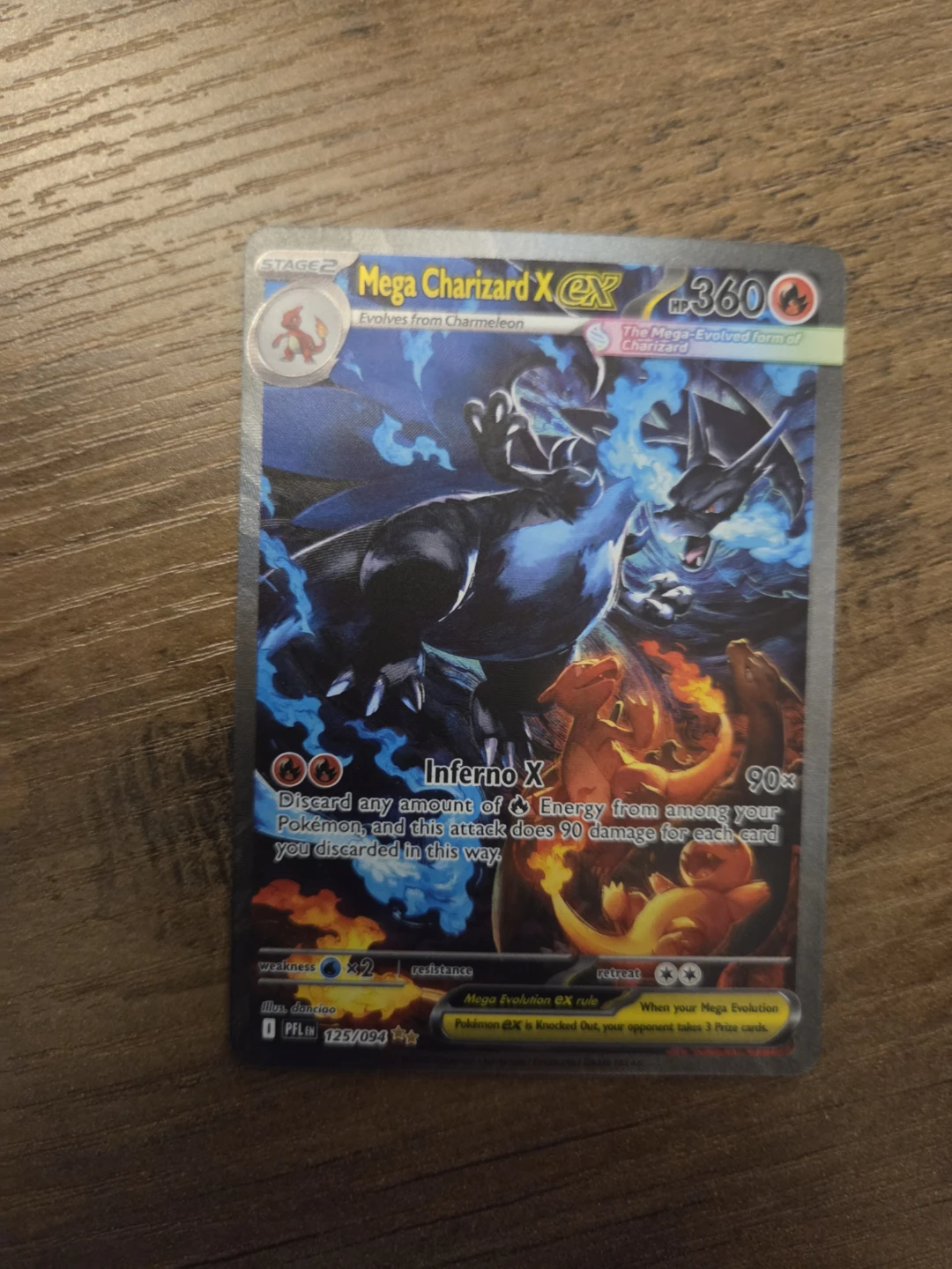 Mega Charizard X EX Pokémon Card