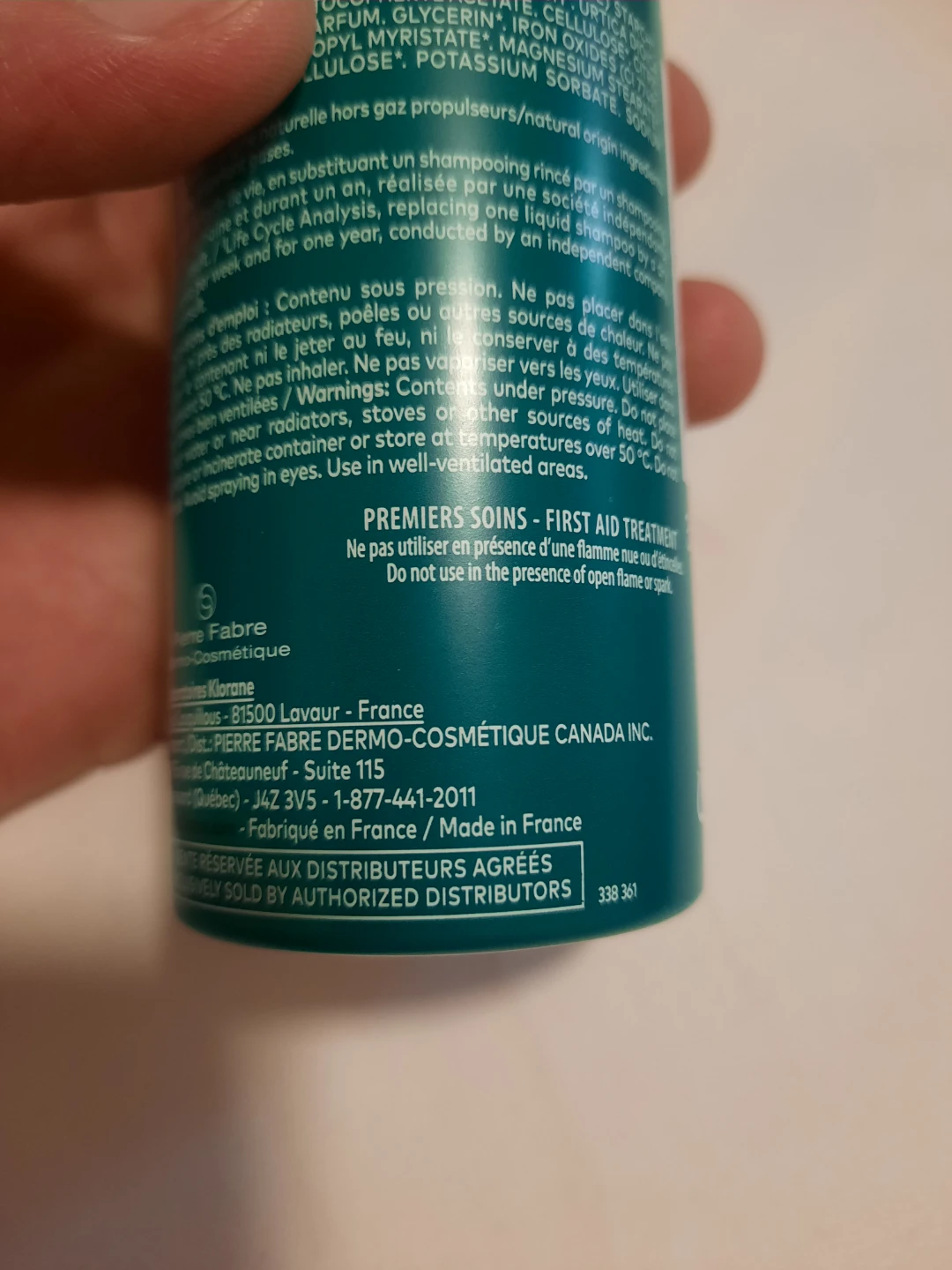 Klorane Oil Absorbing Tinted Dry Shampoo with Nettle & Vitamin E - photo 3
