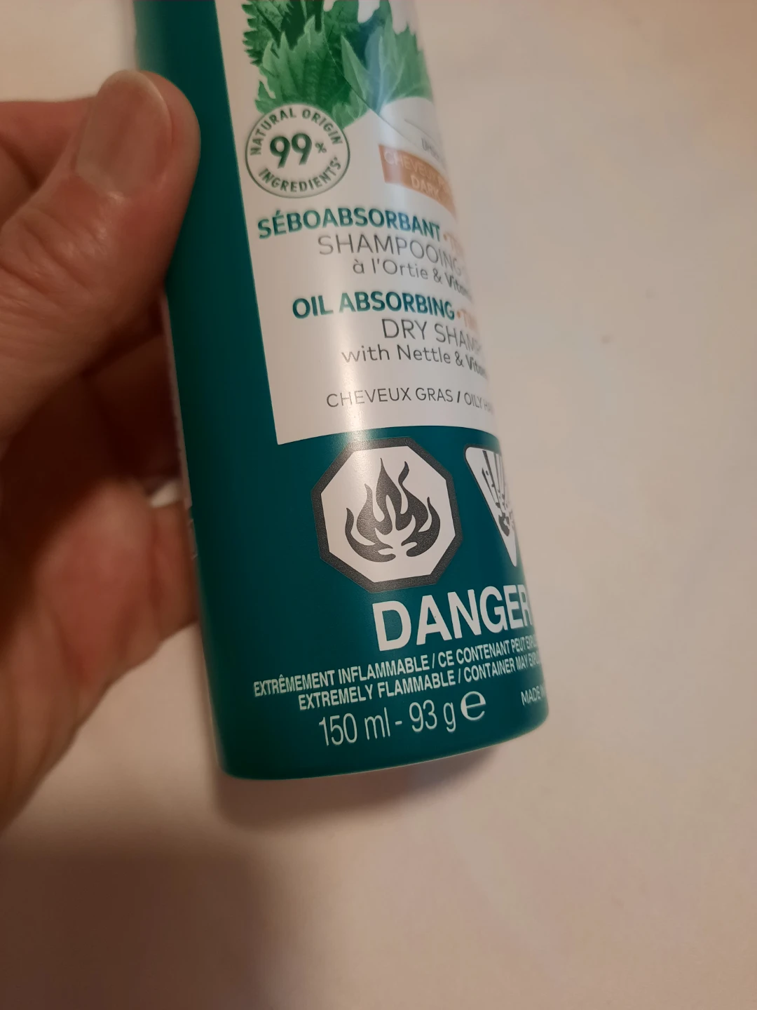 Klorane Oil Absorbing Tinted Dry Shampoo with Nettle & Vitamin E - photo 4