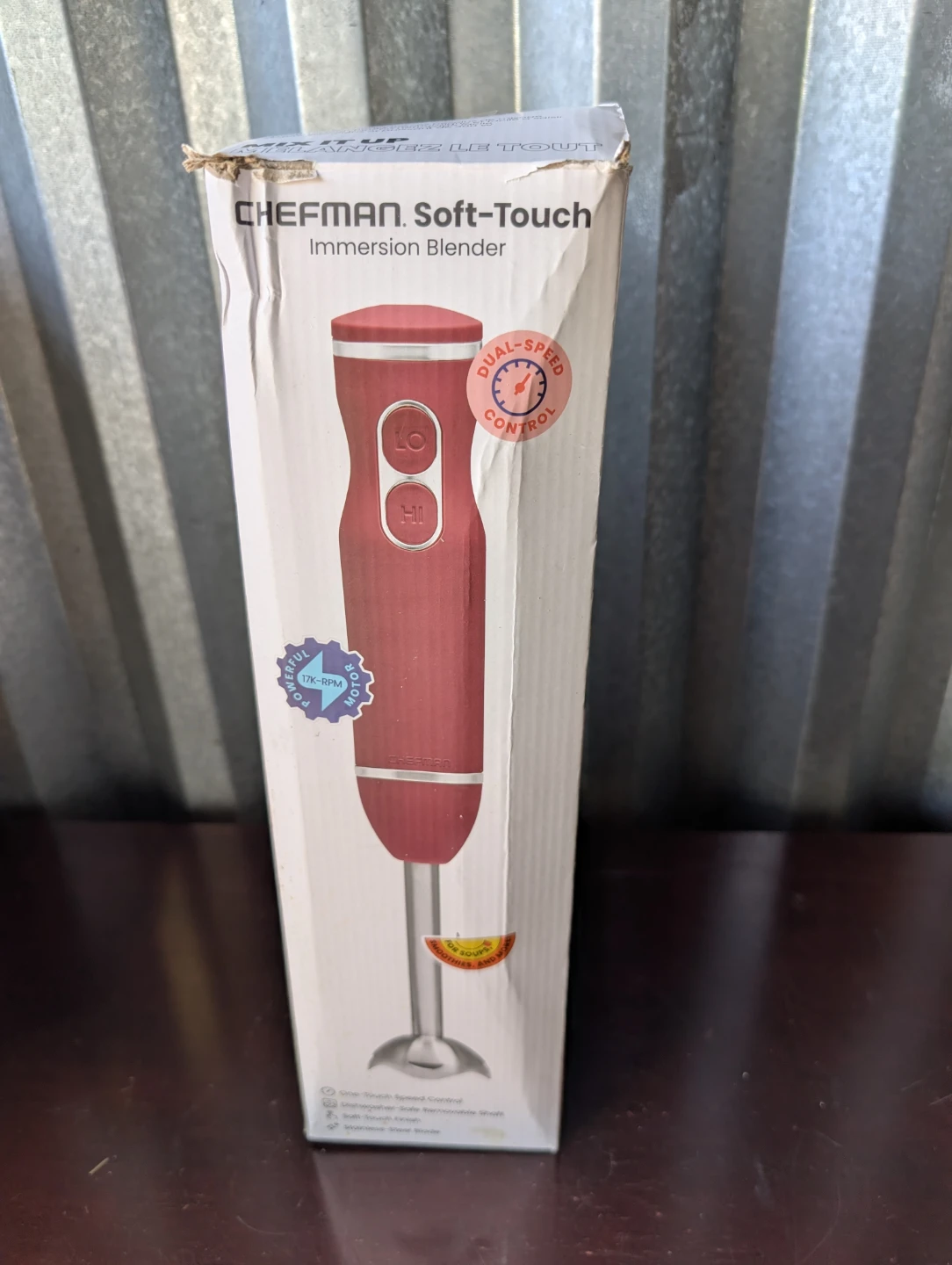 Chefman Soft-Touch Immersion Blender