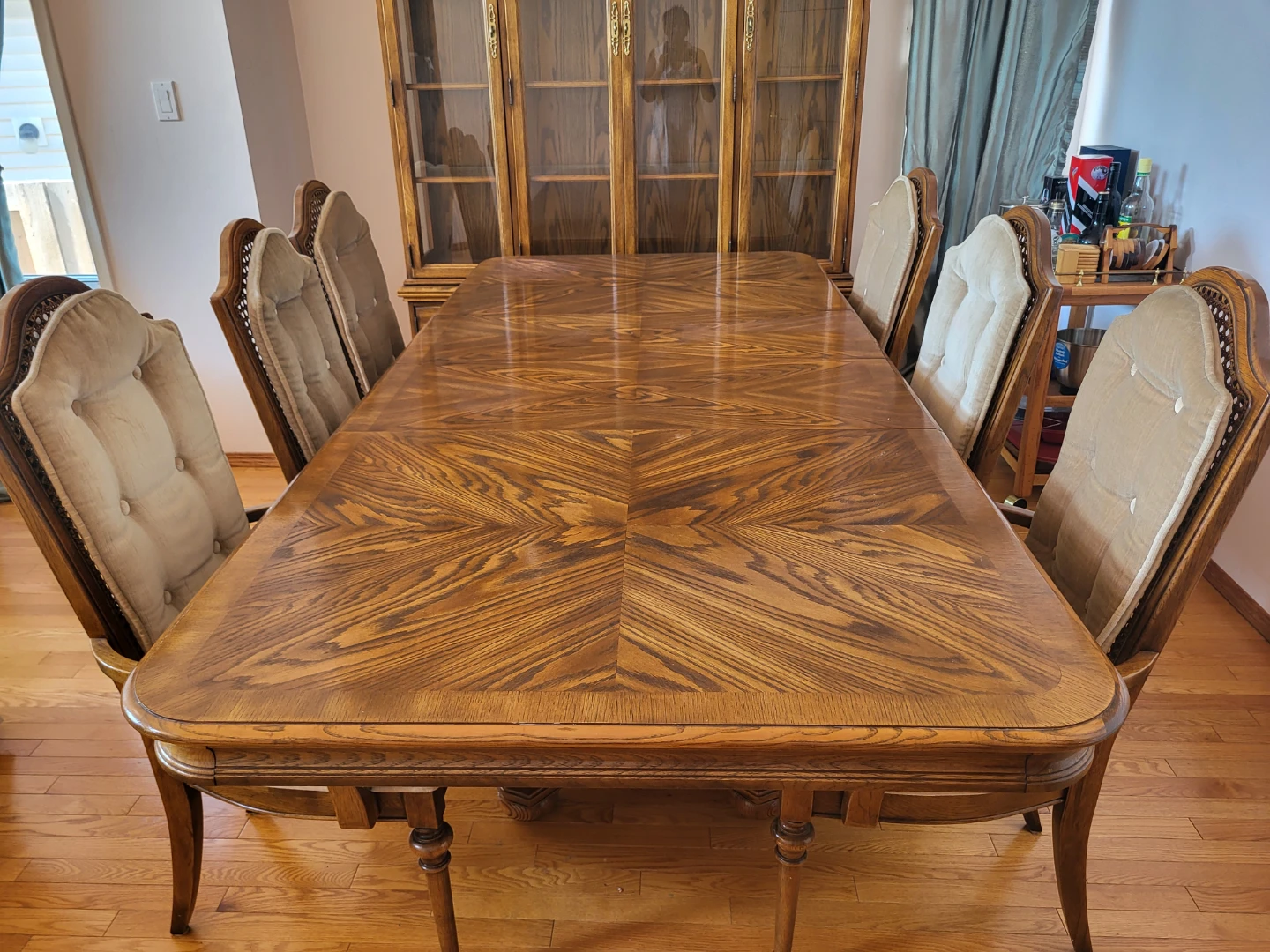 Wooden Dining Table with Chairs
