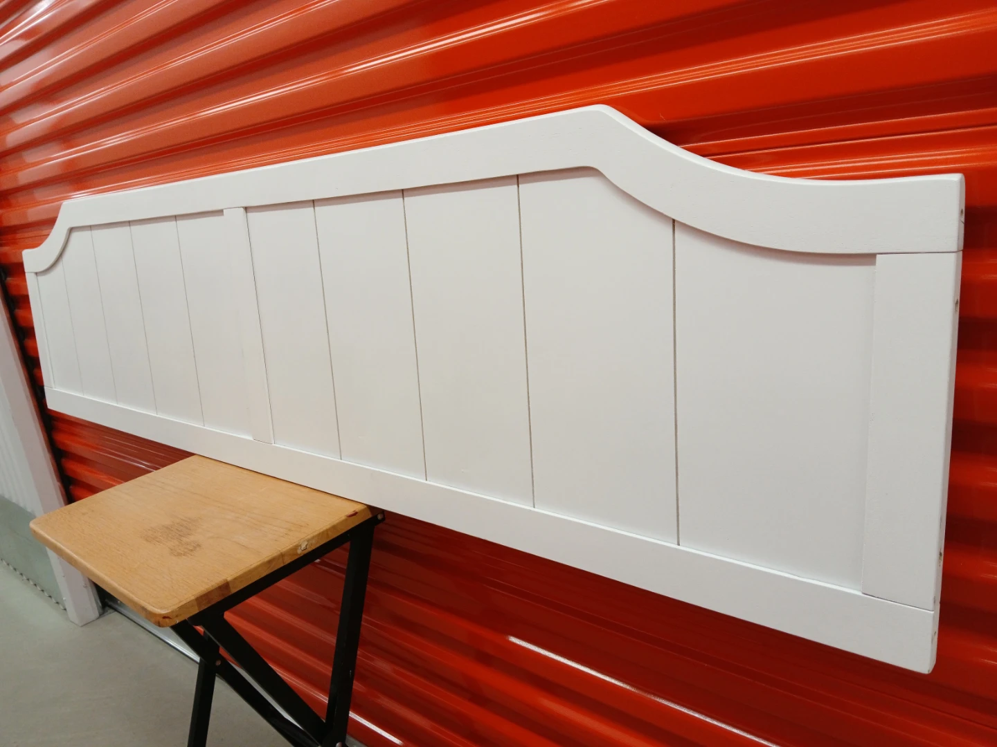 White Panel wall mount Headboard queen size - photo 4