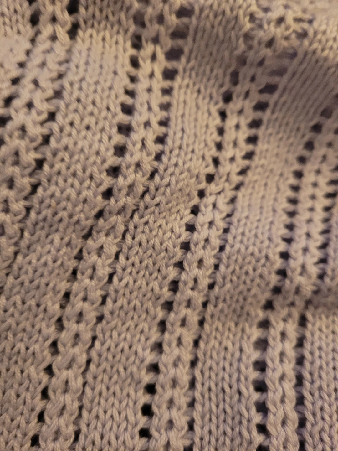Lilac Knit Cardigan with Lace Trim - photo 5