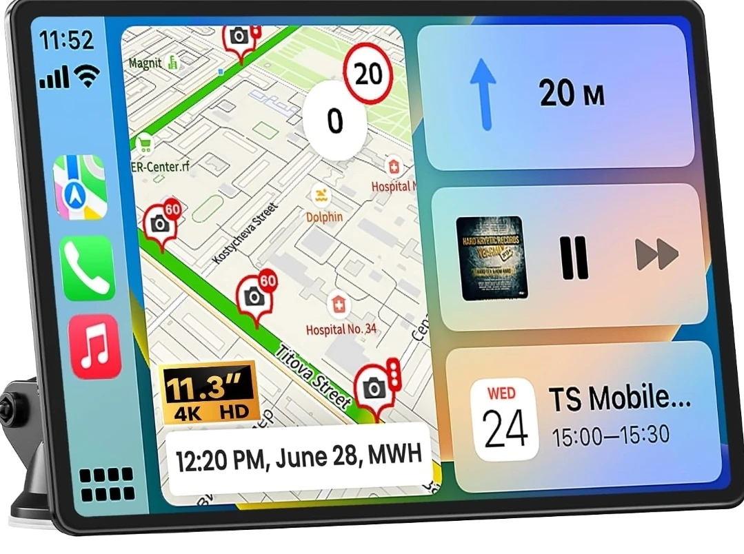 9 inch Wireless CarPlay Android Auto Screen