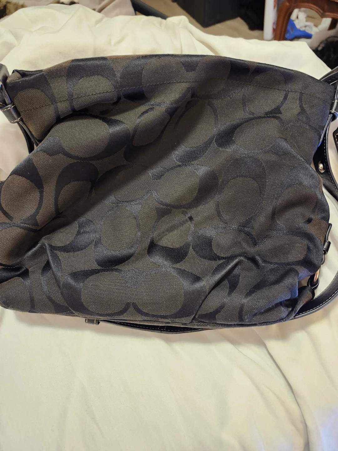 Rare zy2k metallic dual colour coach Signature Hobo Purse - photo 4