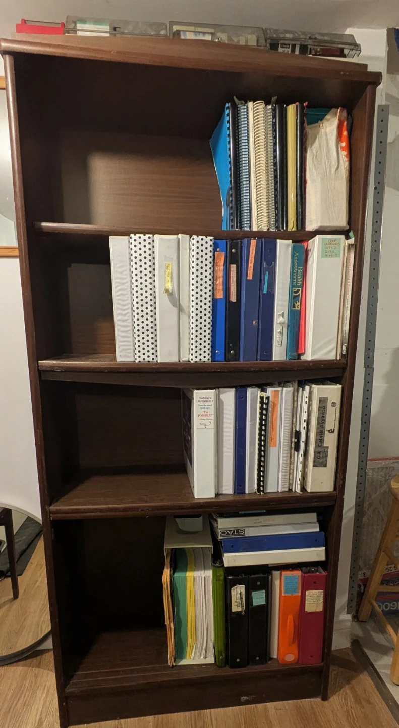 Brown Bookshelf