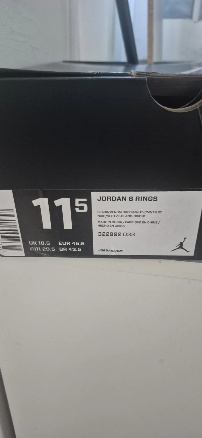 Jordan 6 Rings "Venom Green" Men's Sneakers - photo 3