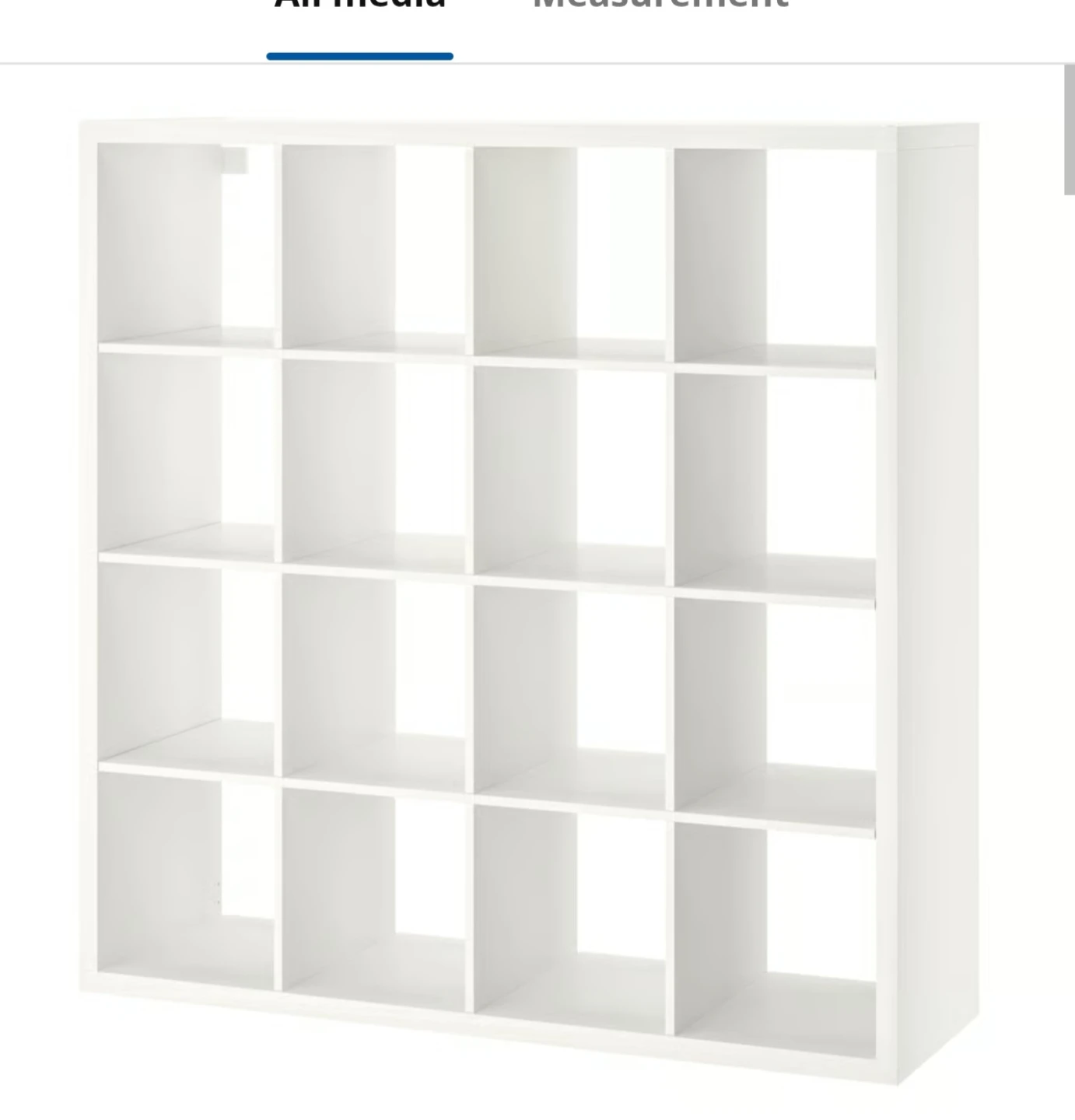IKEA Kallax 16-cube shelving unit