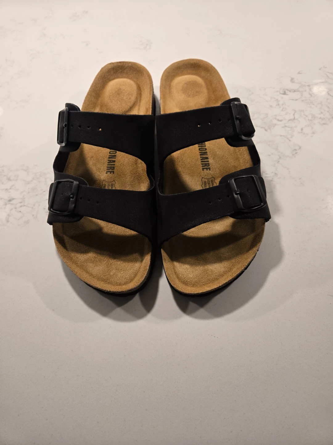 Black Cushionaire Sandals Size 10M - photo 2