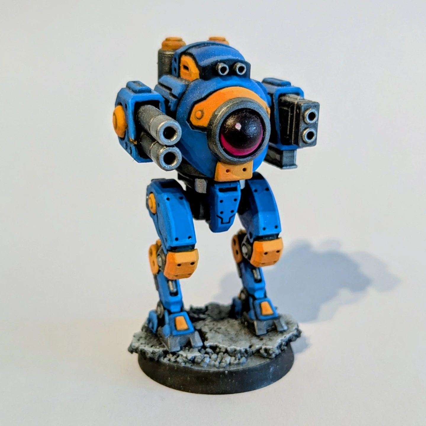 Painted Miniature Walker Mech Figure