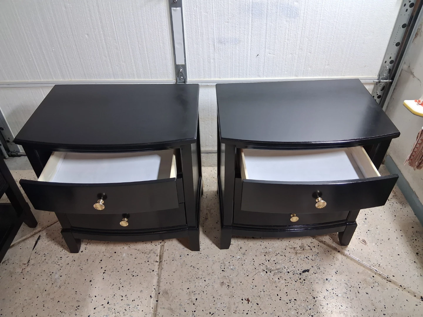 Black 3-Drawer Nightstands (Set of 2) - photo 5