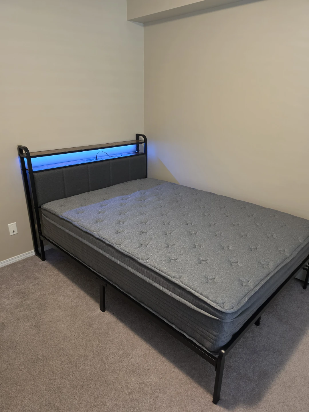 Full mattress and frame (pickup only) - photo 3