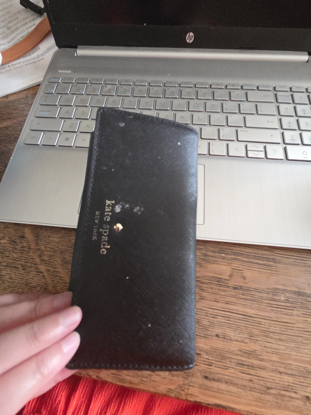 Kate Spade leather Black Wallet