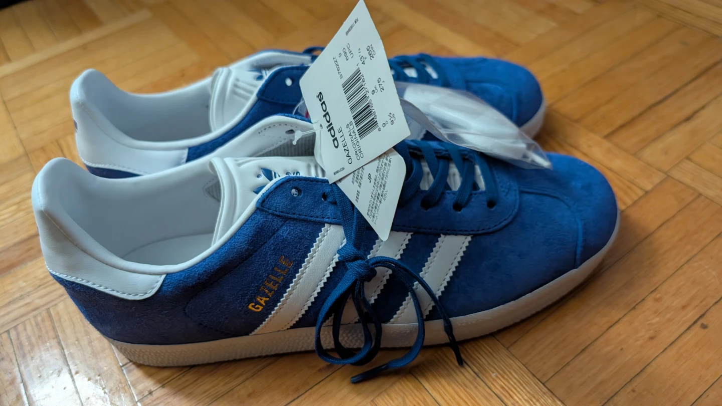 Adidas Originals Gazelle Men's Casual Shoes blue Sz 9.5 US - photo 5
