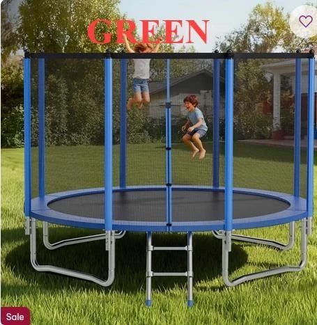 Blue Trampoline with Safety Net - photo 2