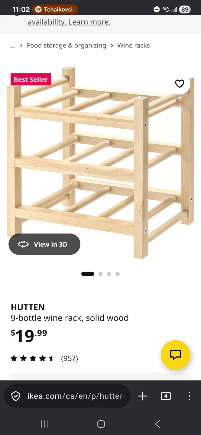 Ikea Hutten Wine Rack - photo 3