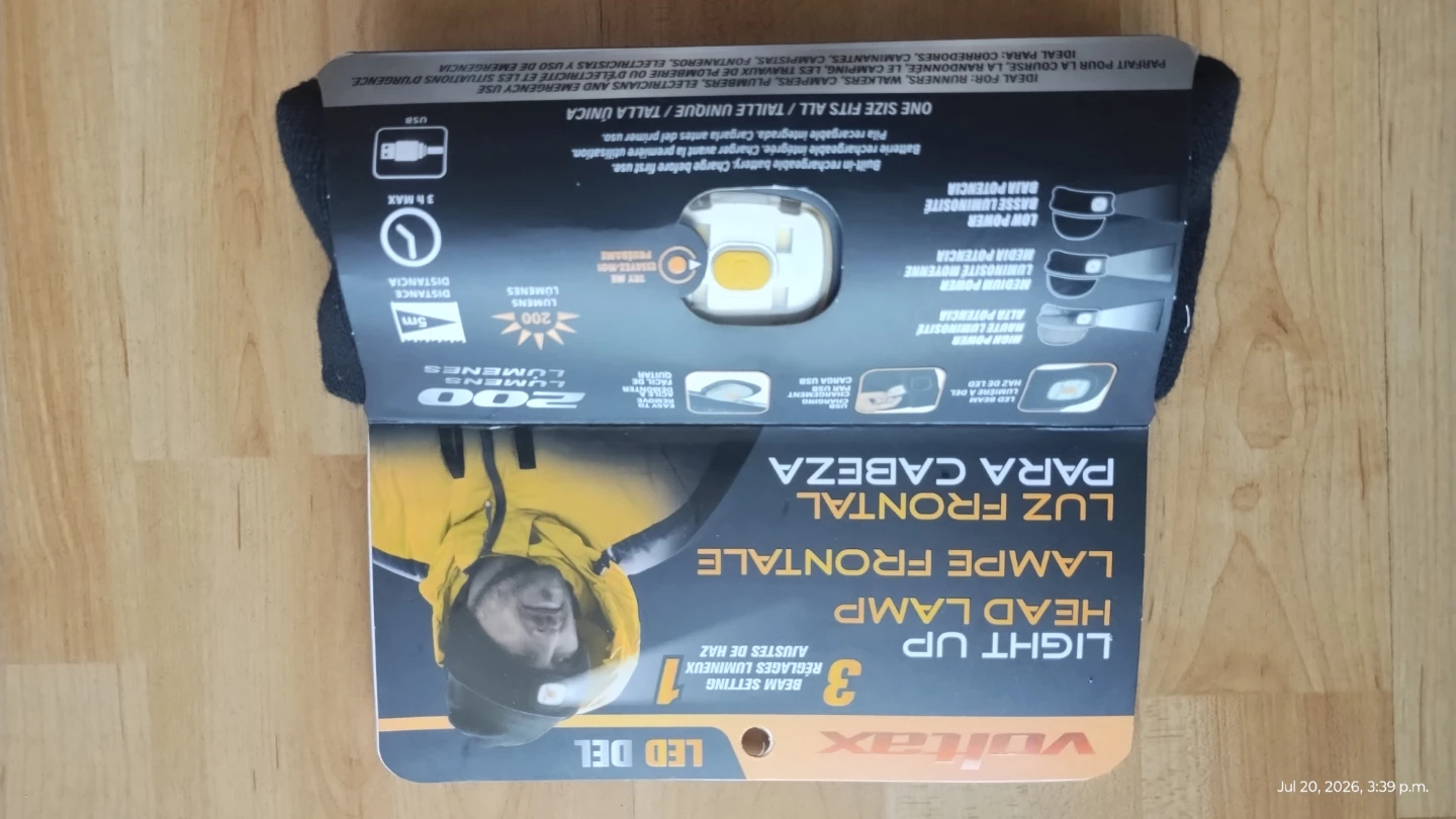 Voltax Rechargeable LED Head Lamp