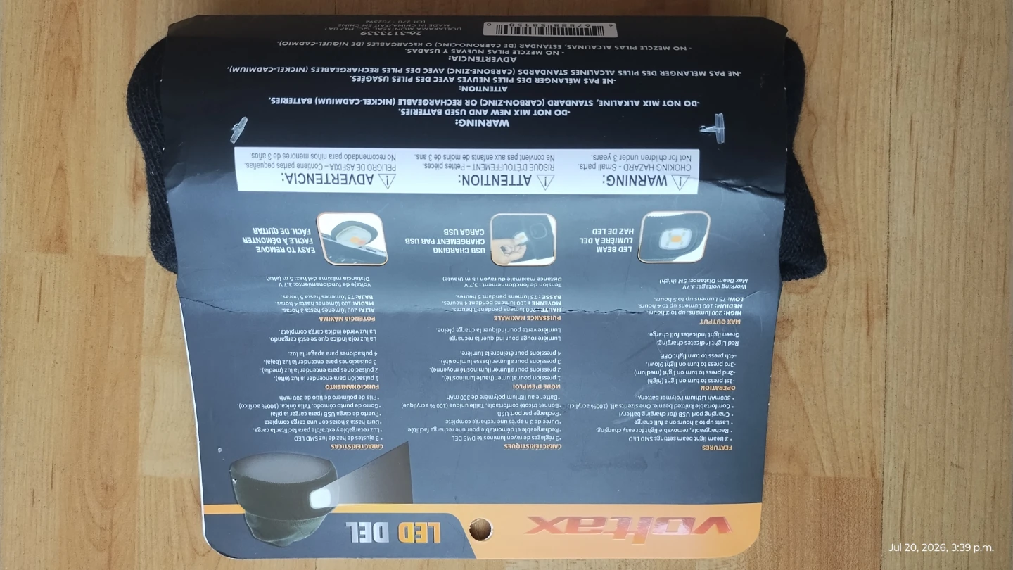 Voltax Rechargeable LED Head Lamp - photo 2