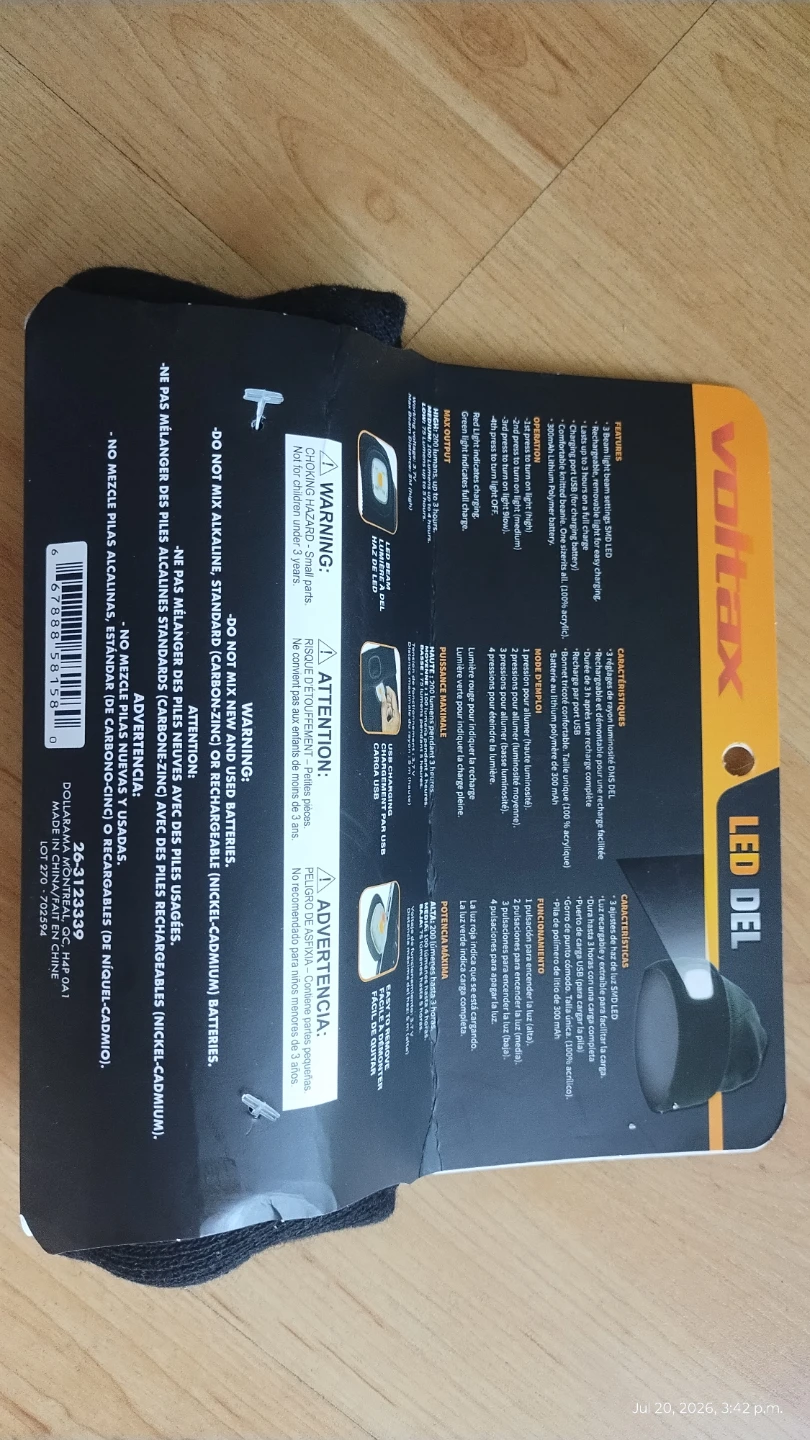 Voltax Rechargeable LED Head Lamp - photo 3