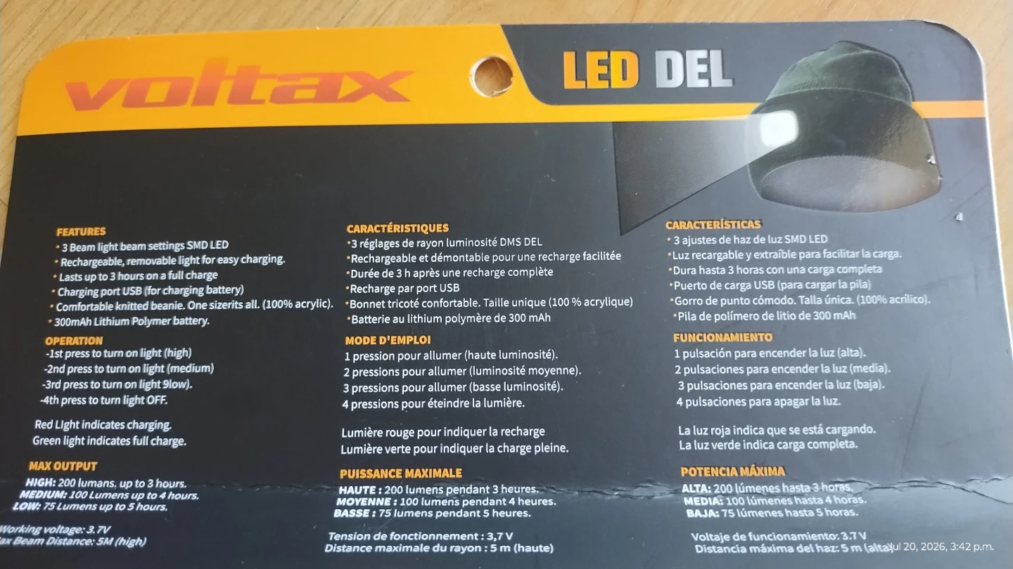 Voltax Rechargeable LED Head Lamp - photo 5
