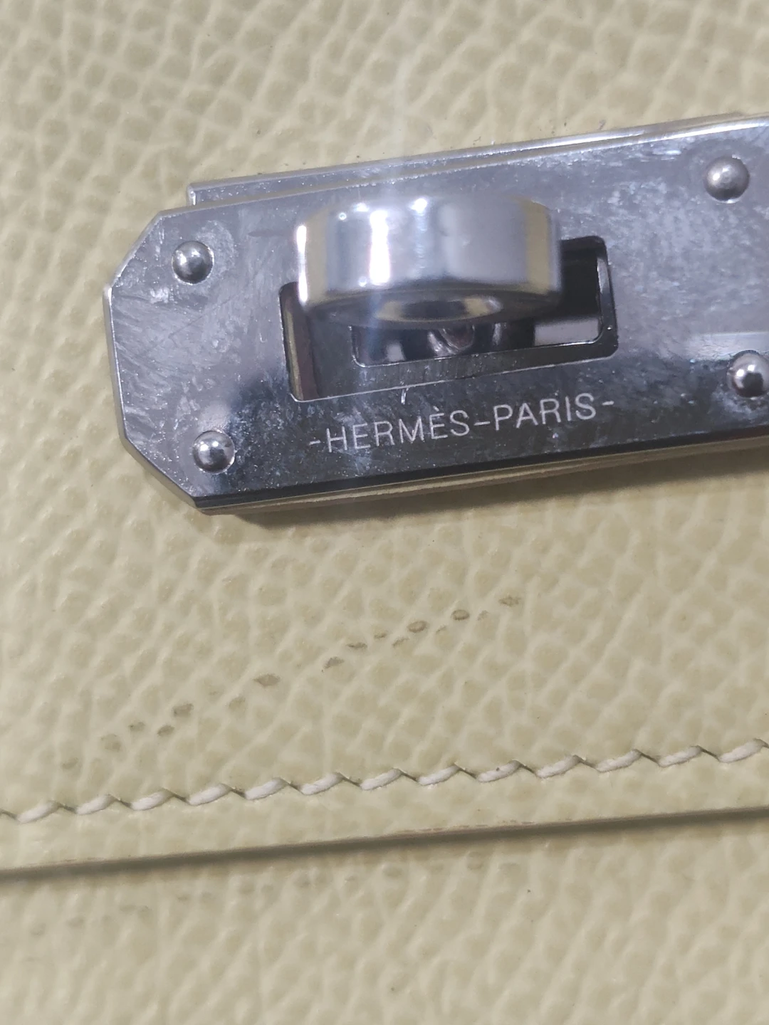 Hermès Paris Yellow Leather Clutch - photo 4