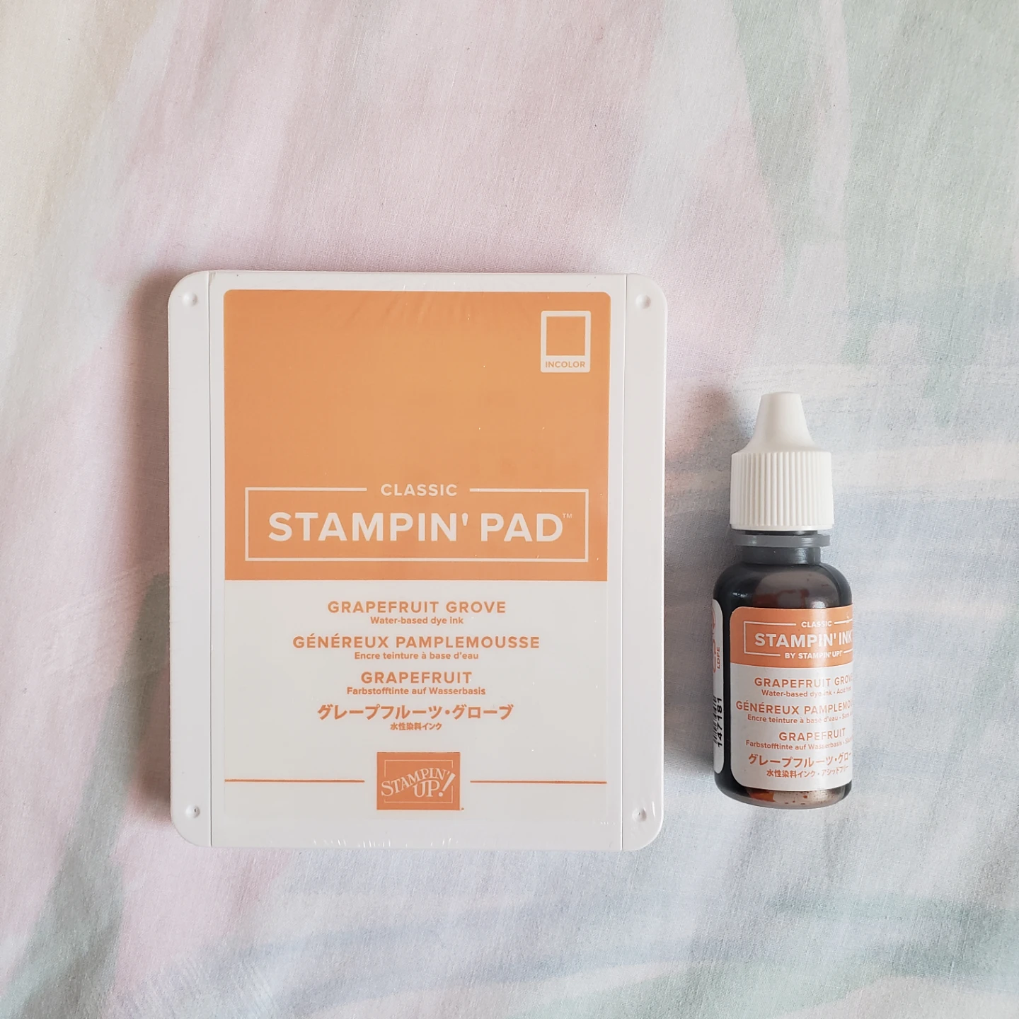 🆕Stampin'Up Grapefruit Grove Ink Pad + Ink Refill