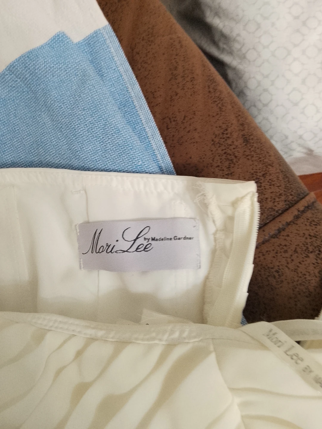 Mori Lee Strapless Ivory Dress - Size 12 - photo 3
