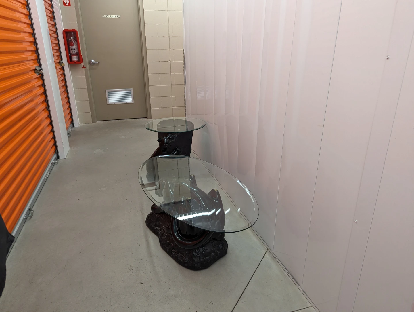 Black Panther Glass Top Side Table and coffee table - photo 4