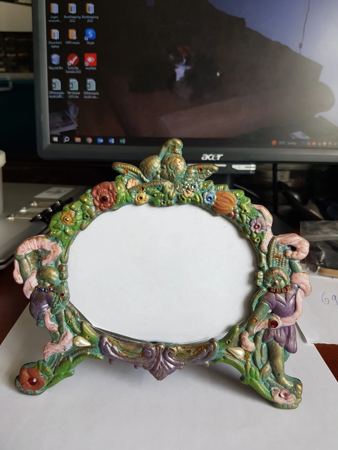 Ornate Oval Photo Frame - photo 2