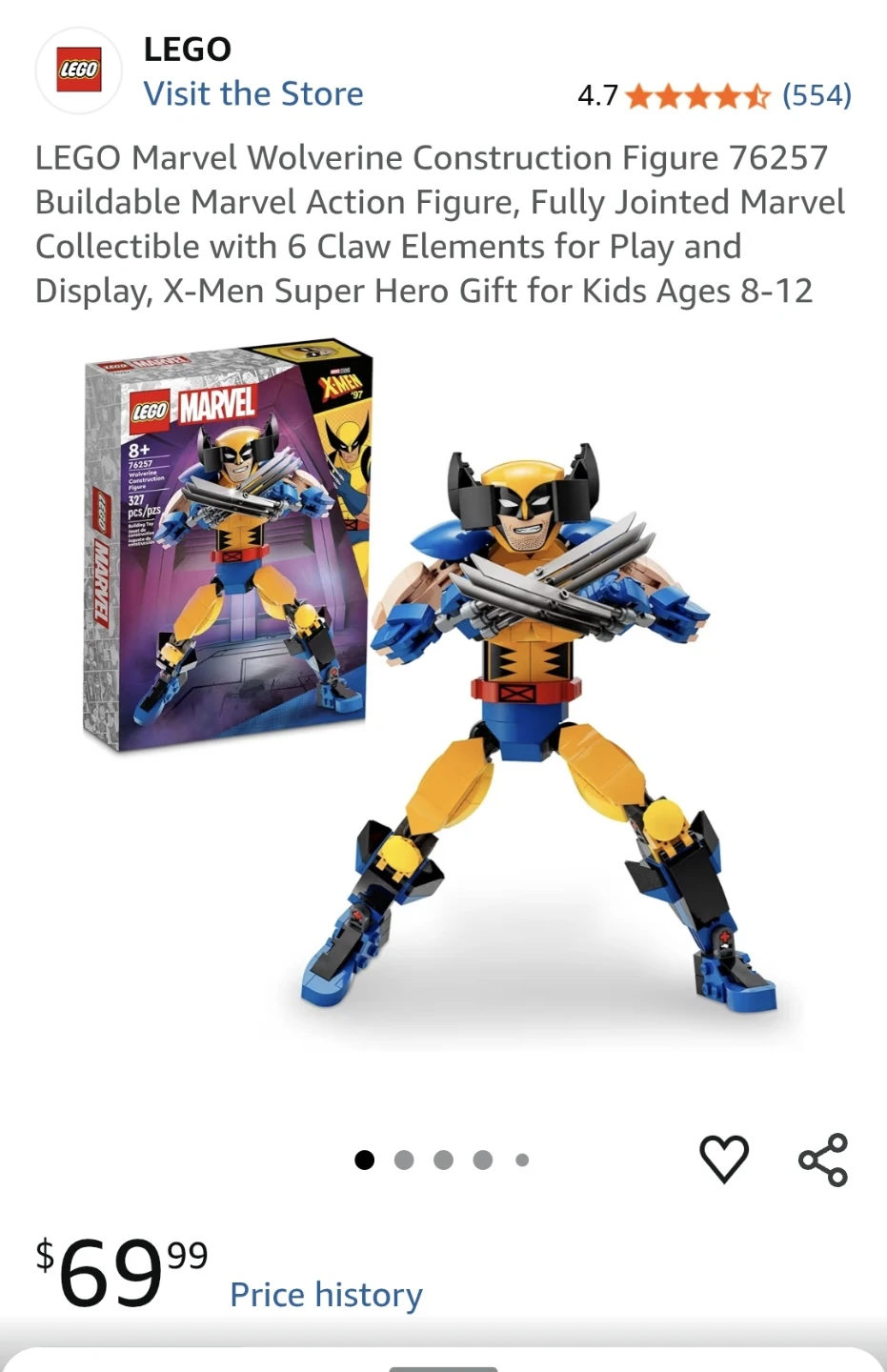 LEGO Marvel Wolverine Figure 76257 - photo 2