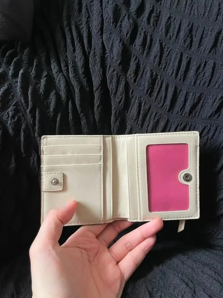 Y2K Coach Cream Leather Mini Wallet - photo 2