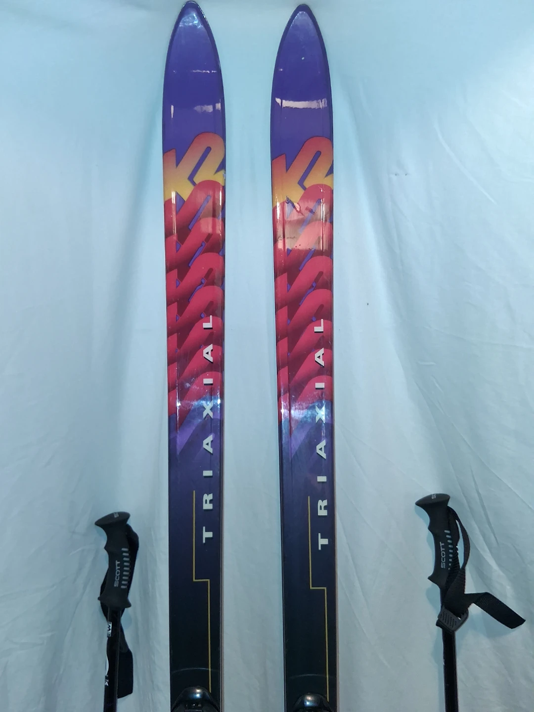 K2 Triaxial Skis with Scott Ski Poles - photo 2