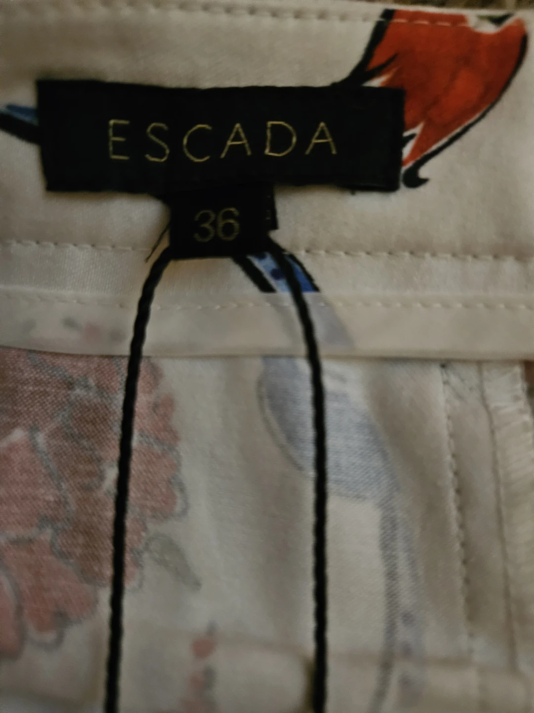 Escada Women's Patterned Trousers Size 36