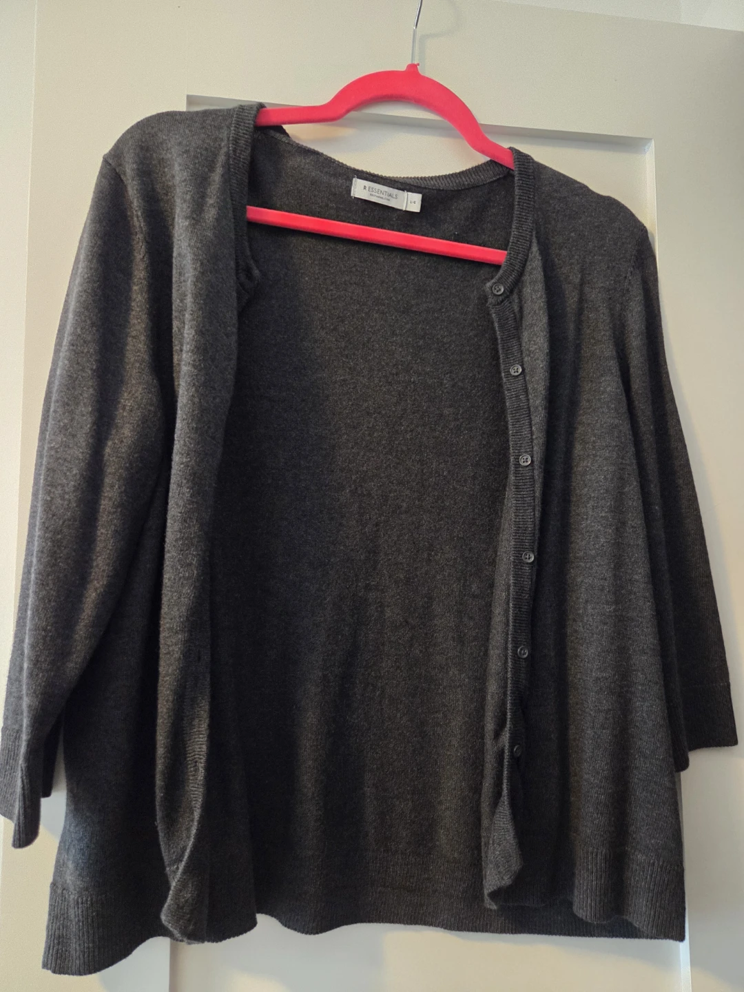 R Essentials Grey Cardigan L-G - photo 3