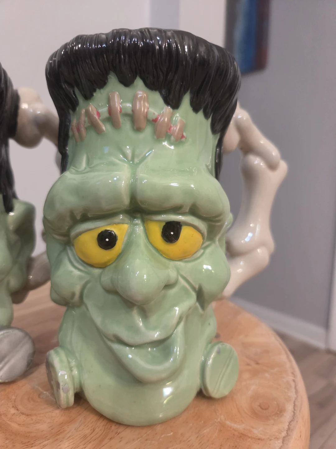 Pair of Frankenstein Mugs Halloween 1989 - photo 2