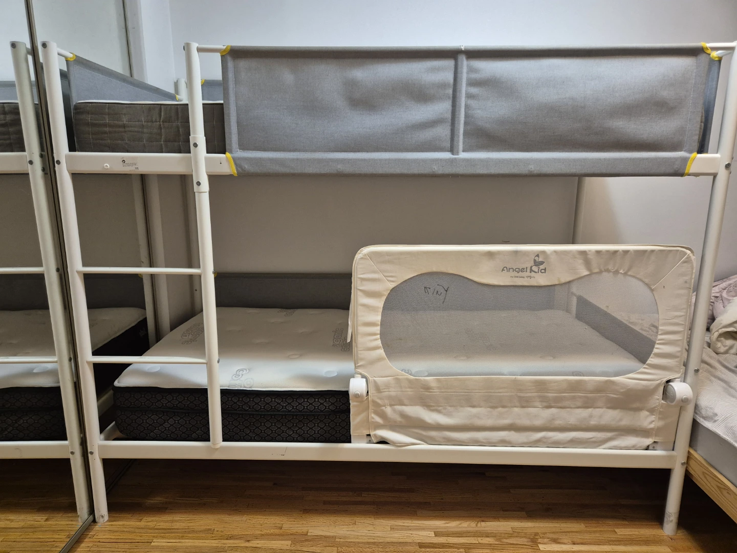IKEA VITVAL Bunk Bed + twin mattress