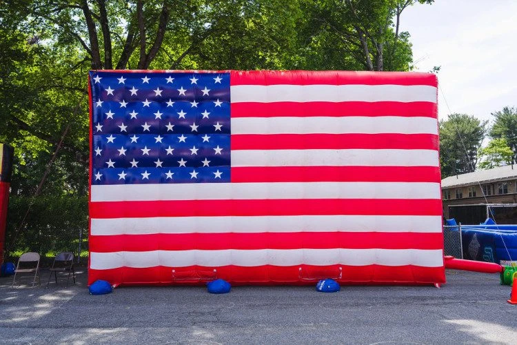 Huge Inflatable American Flag  13ft x 8ft tall. Commercial grade