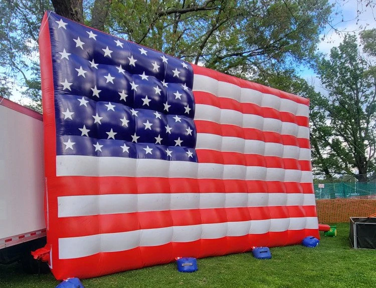 Huge Inflatable American Flag  13ft x 8ft tall. Commercial grade - photo 2