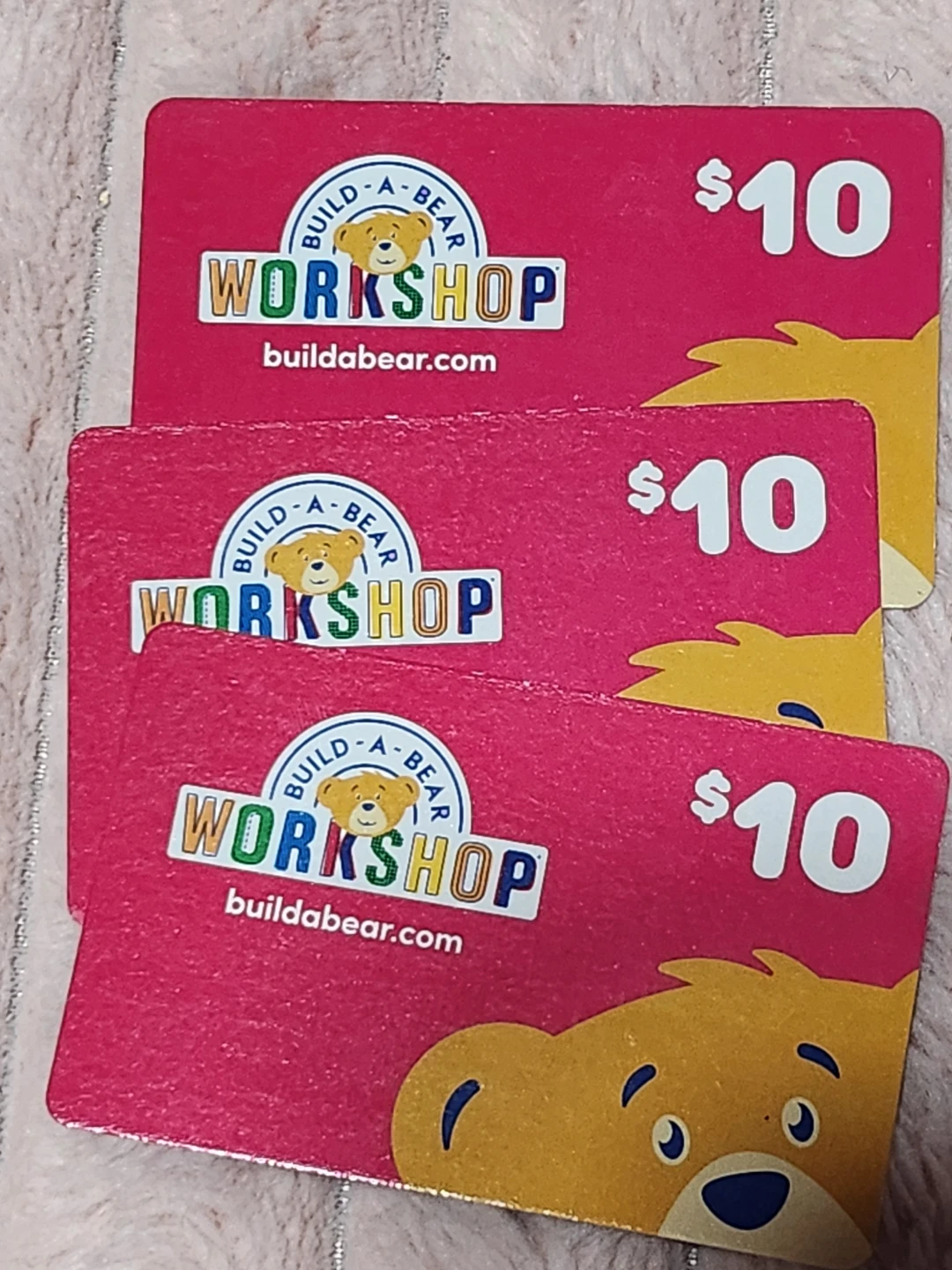 Build-A-Bear Workshop $10 Gift Cards (3 Pack)