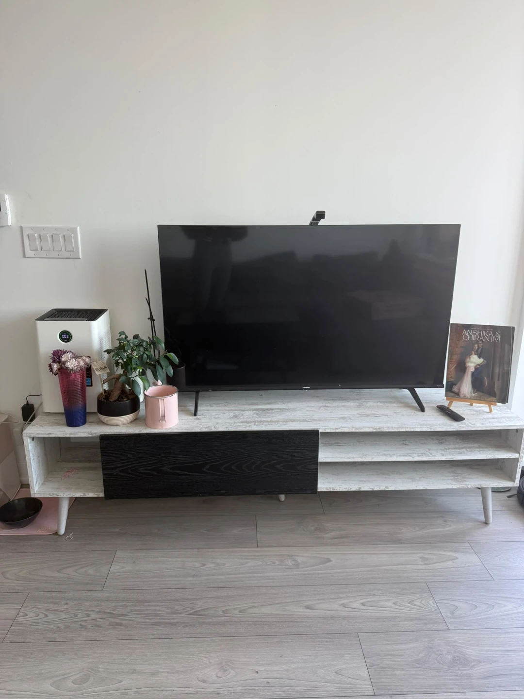 White TV stand