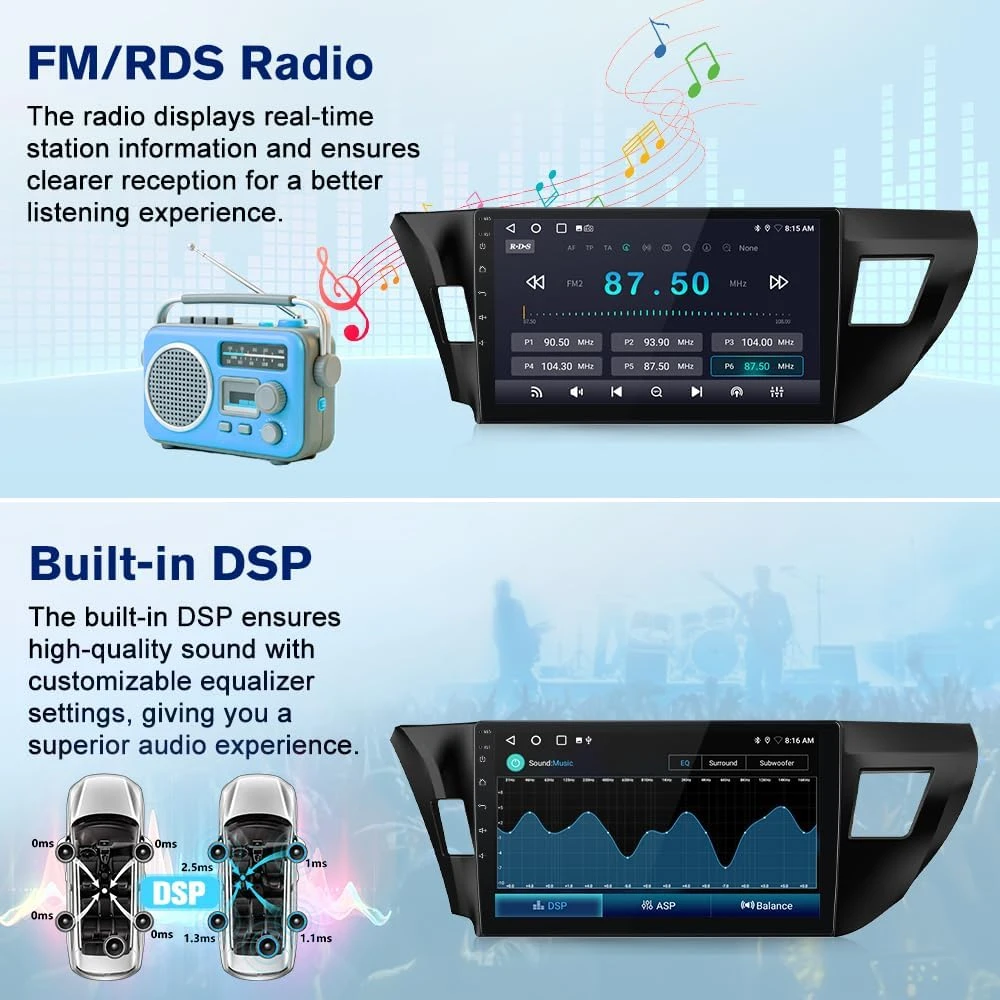 Car Stereo for Toyota Corolla 2014-2016 - photo 3