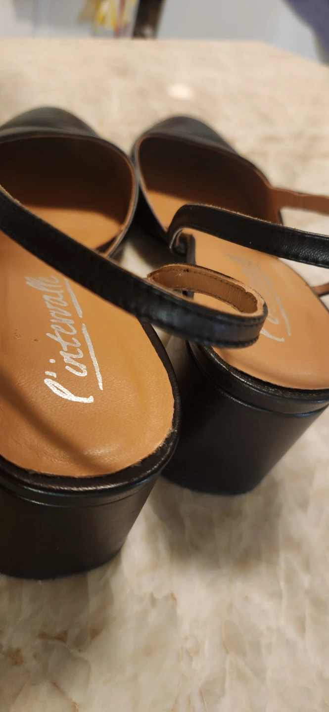 L'intervalle Black Slingback Heels Size 41 - photo 3