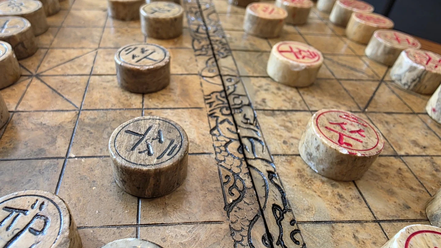 Portable Stone Handmade Chinese Chess Set (Xiangqi) - photo 3