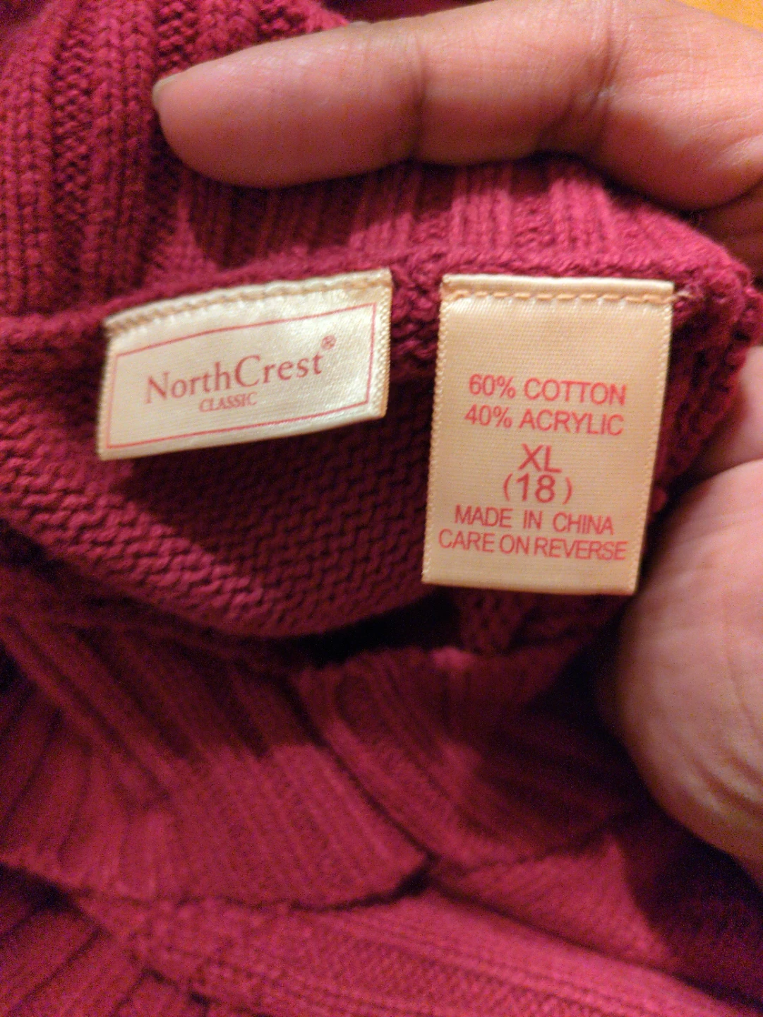 NorthCrest Classic Sweater XL - photo 3