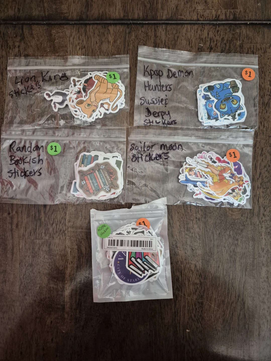 Assorted Sticker Packs