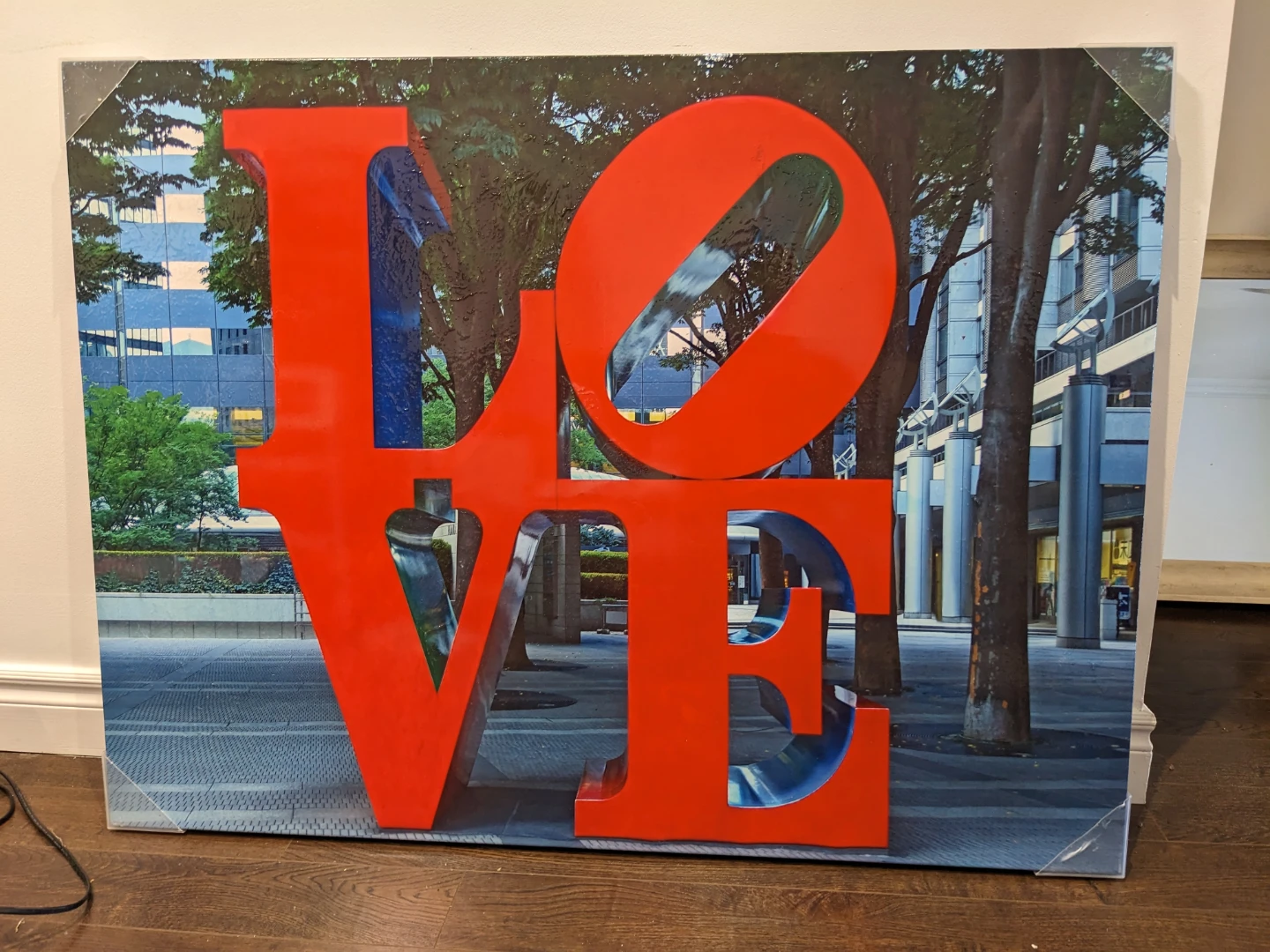 Red LOVE Wall Art Canvas - photo 3