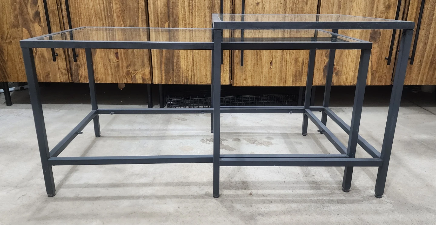 Nestling Coffee Tables - Glass & Metal
