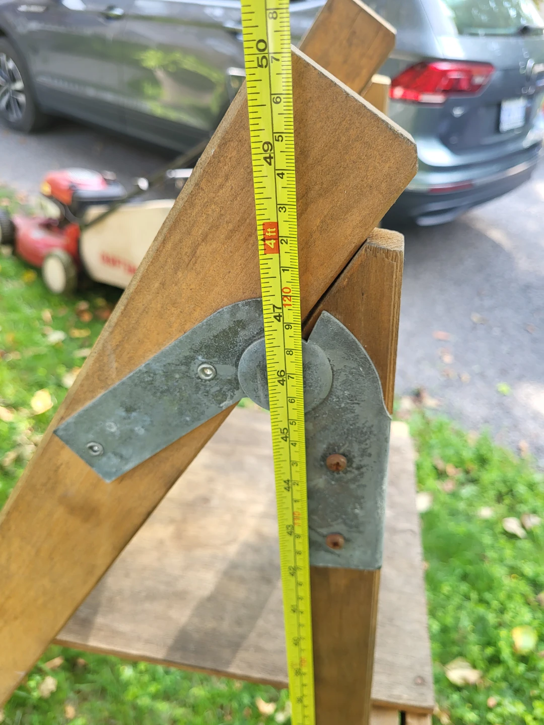 Decorative Wooden Step Ladder with Platform - photo 3
