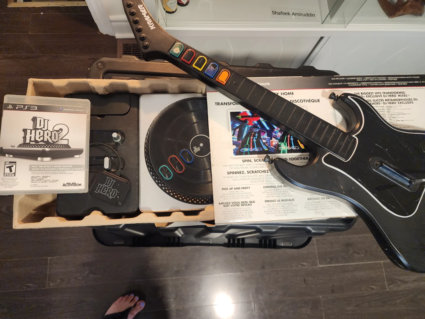 DJ Hero 2 Video Game Bundle with Turntable Controller & Guitar